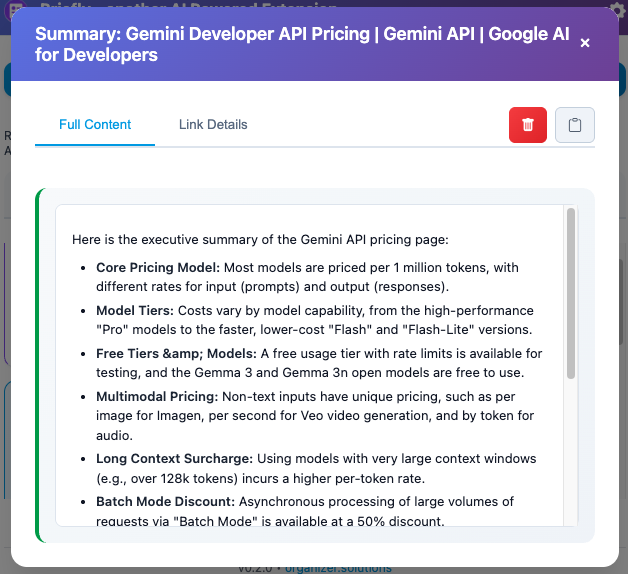 Content Modal View