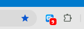 Notification badge on toolbar